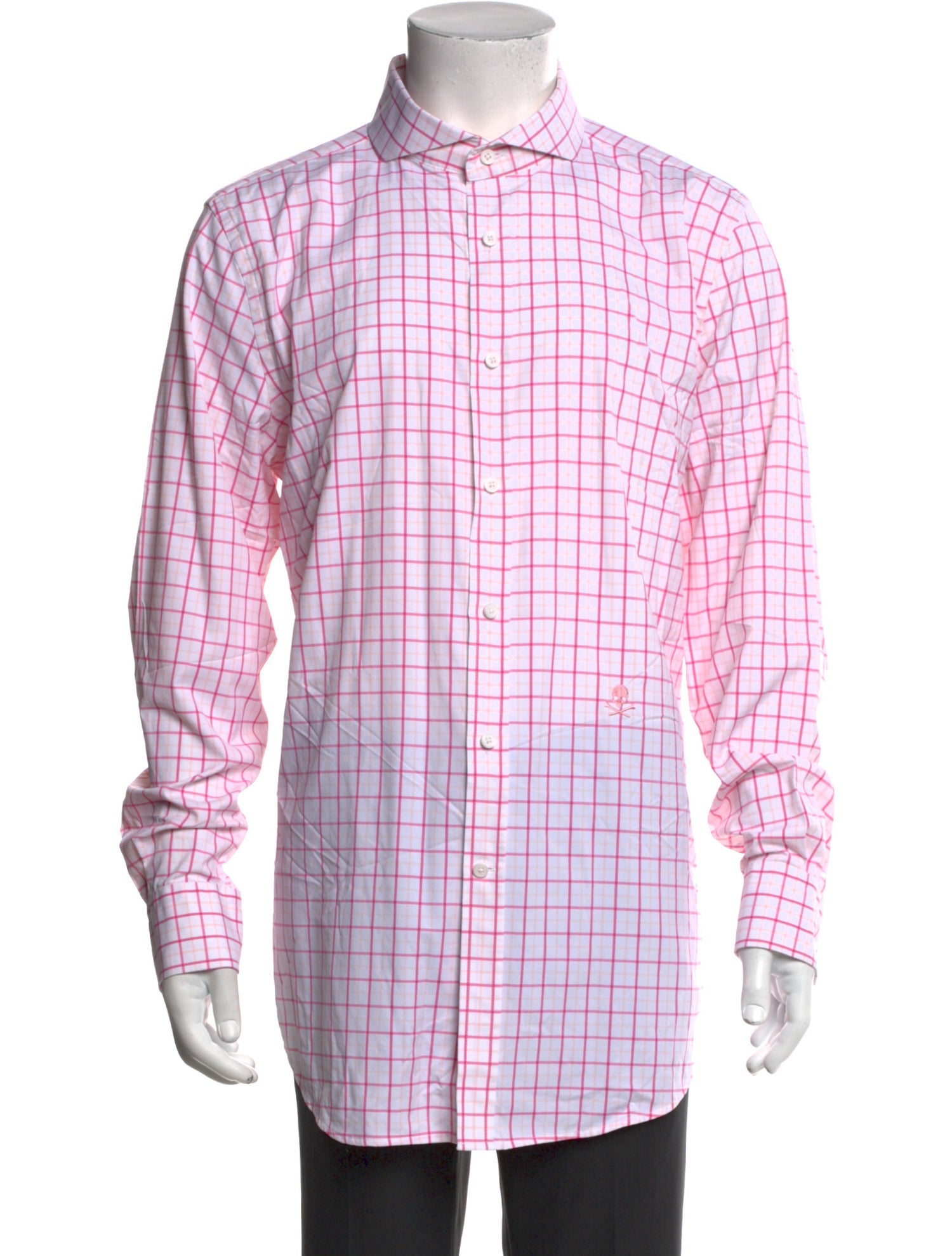 G/Fore Plaid Print Long Sleeve Shirt