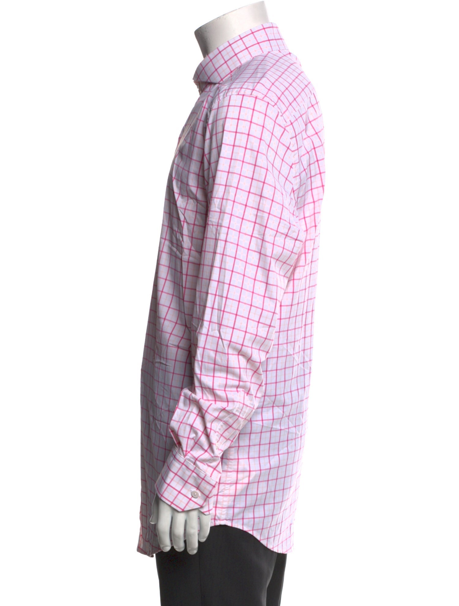 G/Fore Plaid Print Long Sleeve Shirt