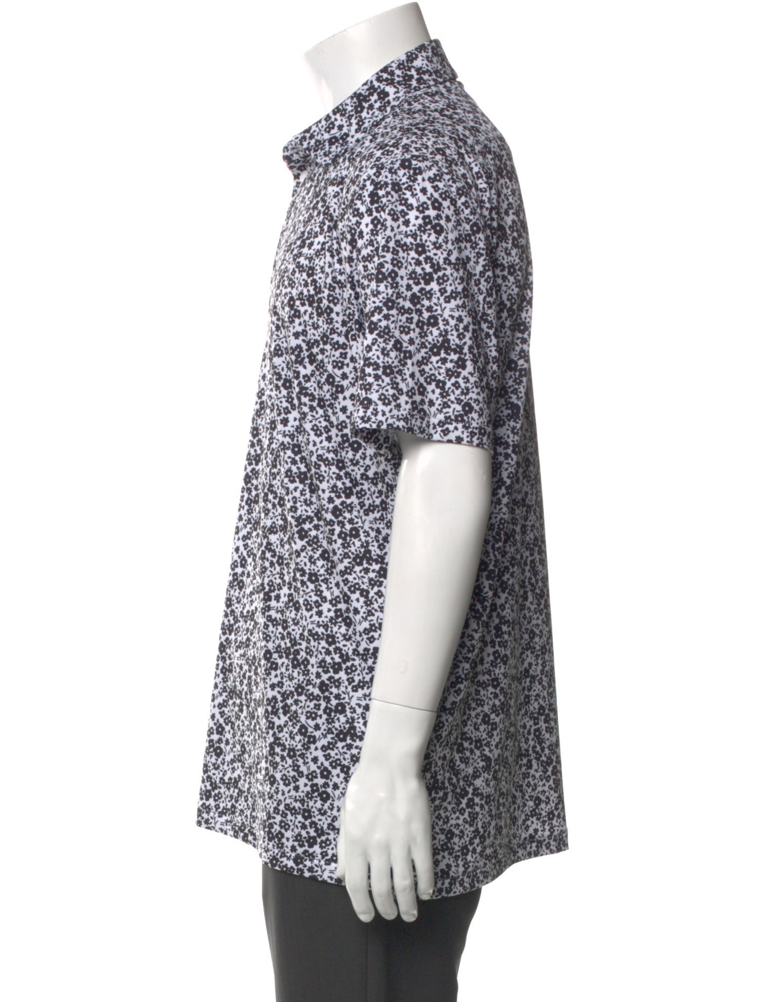 G/Fore Floral Print Collar Polo Shirt