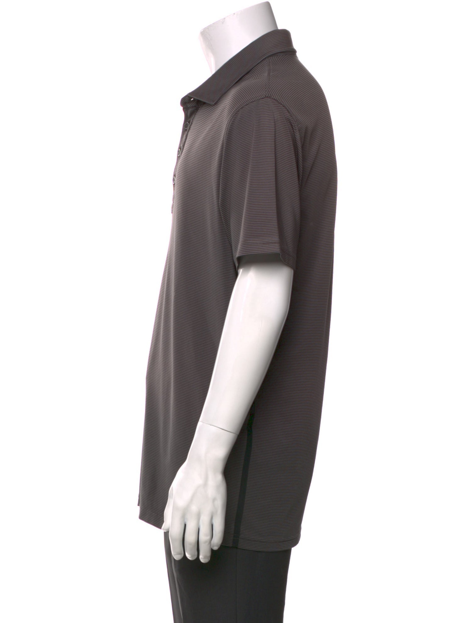 G/Fore Striped Collar Polo Shirt