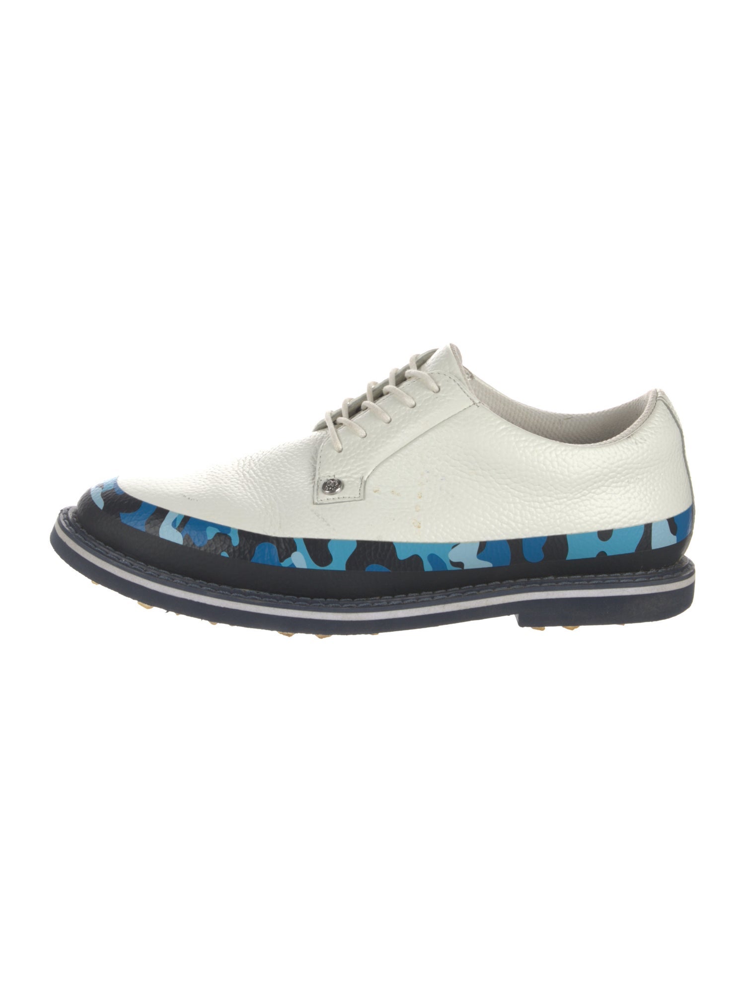 G/Fore Leather Camouflage Print Oxfords