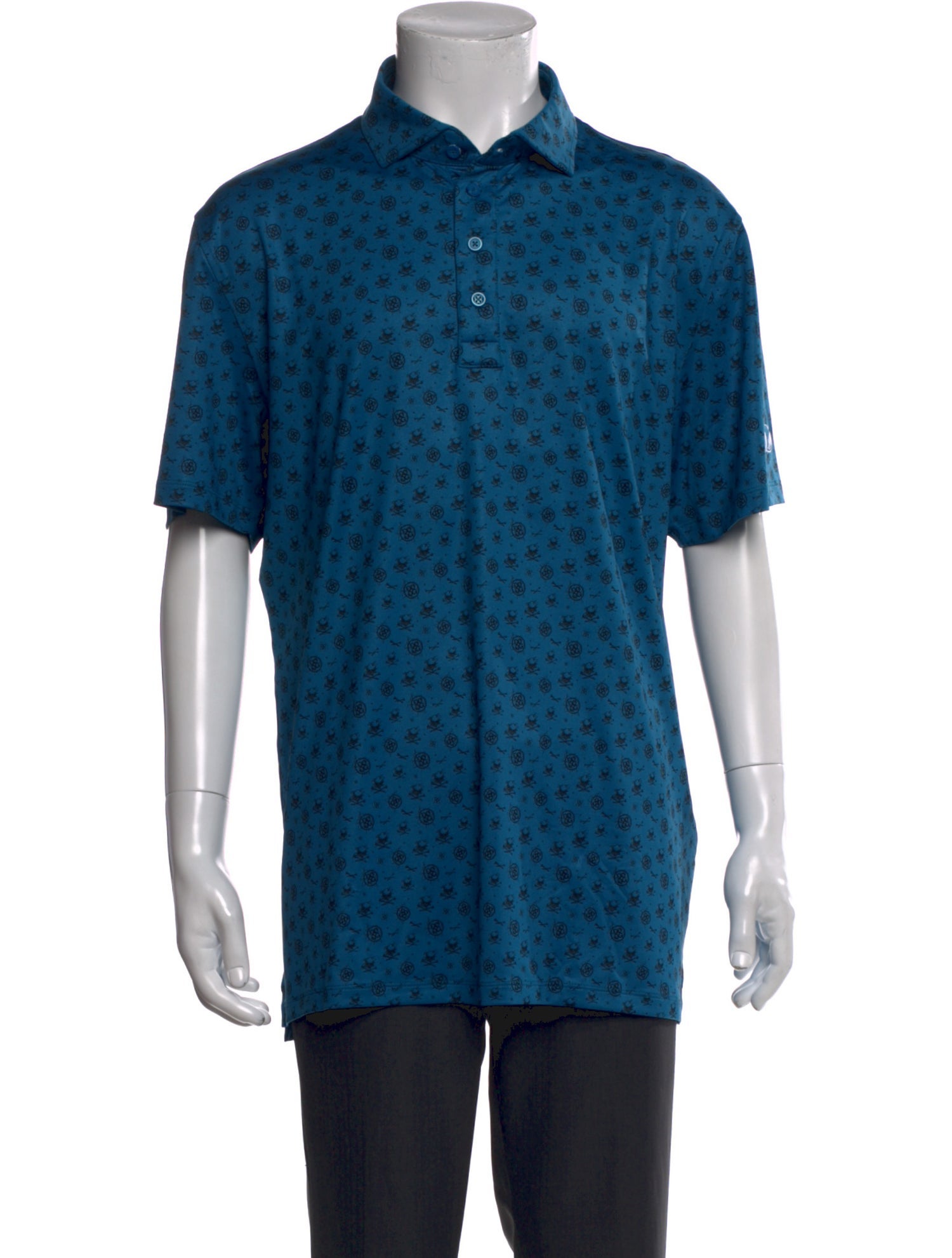 G/Fore Printed Crew Neck Polo Shirt w/ Tags