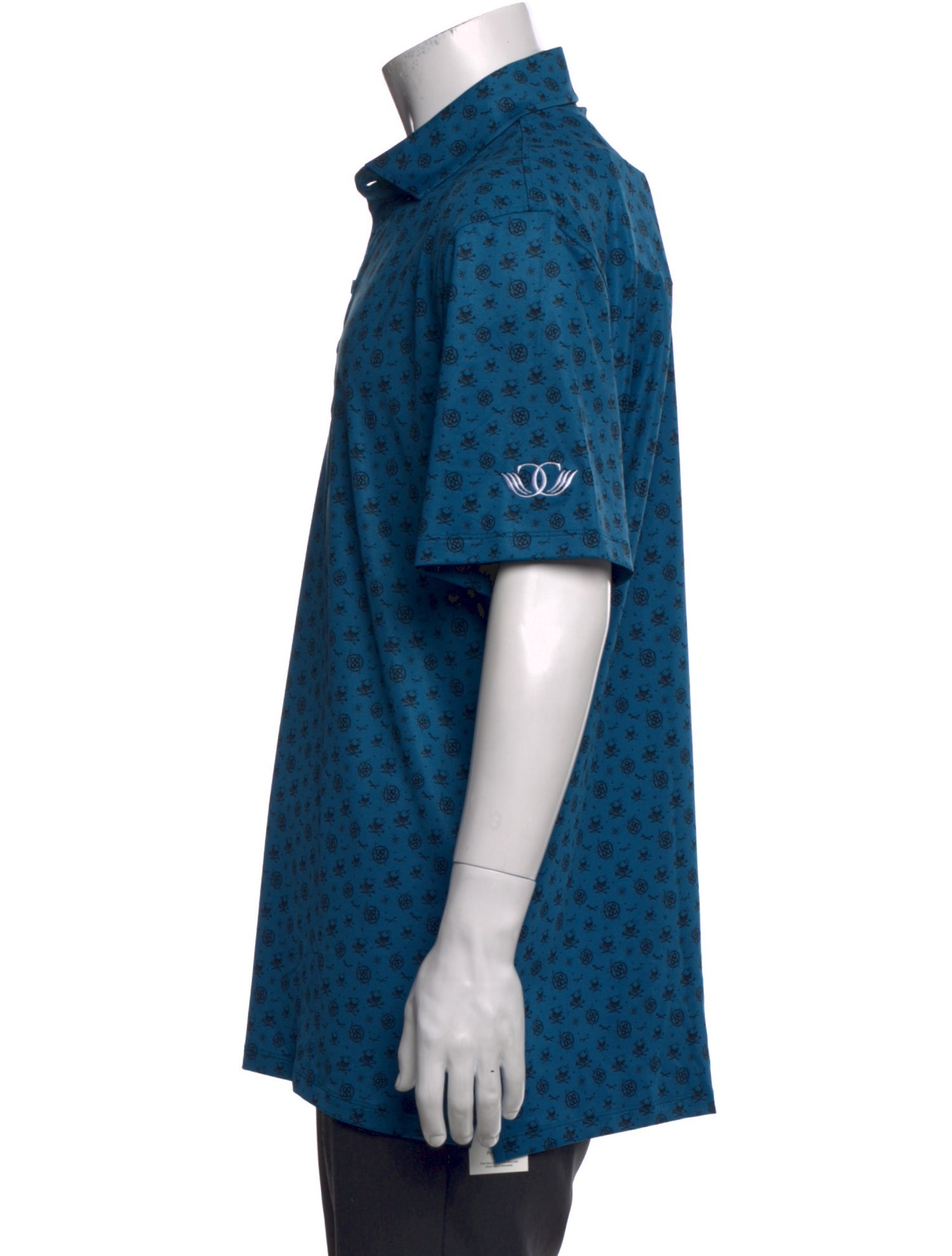 G/Fore Printed Crew Neck Polo Shirt w/ Tags