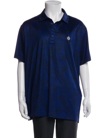 G/Fore Printed Collar Polo Shirt
