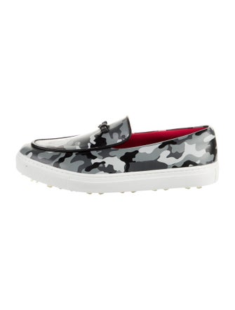 G/Fore Leather Printed Boat Shoes