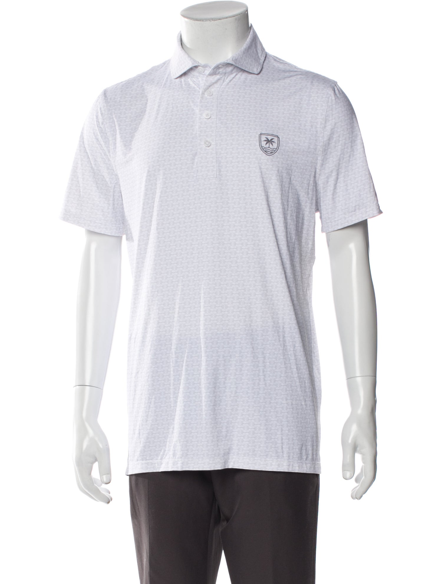 G/Fore Printed Collar Polo Shirt