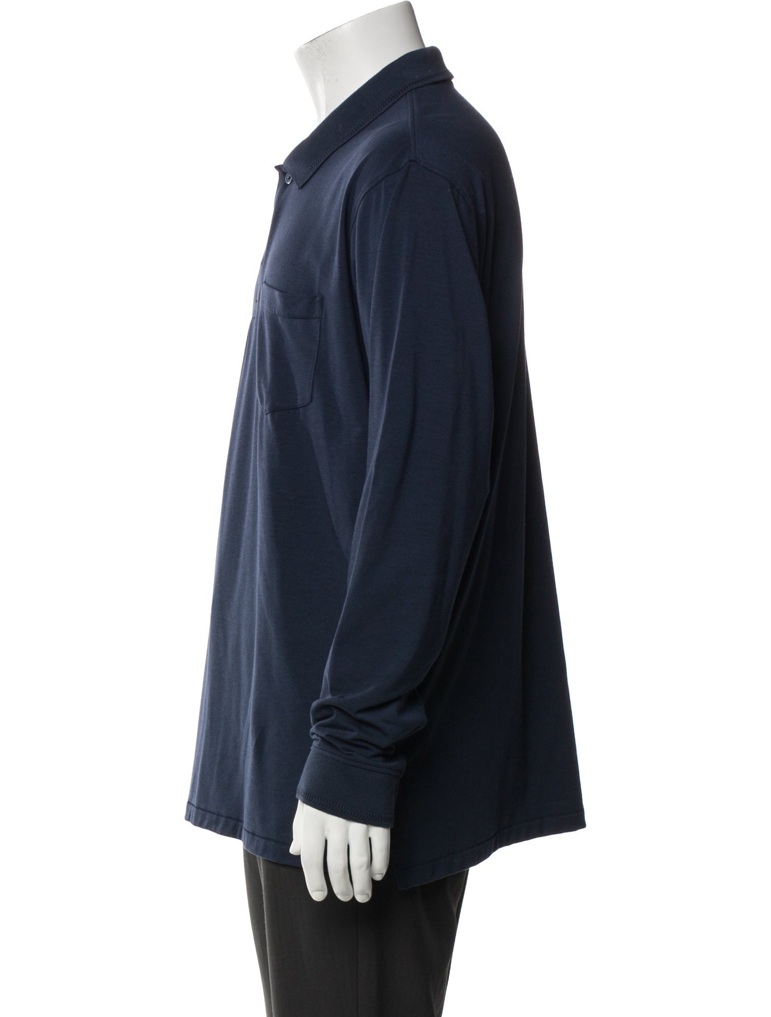 G/Fore Collar Long Sleeve Polo Shirt