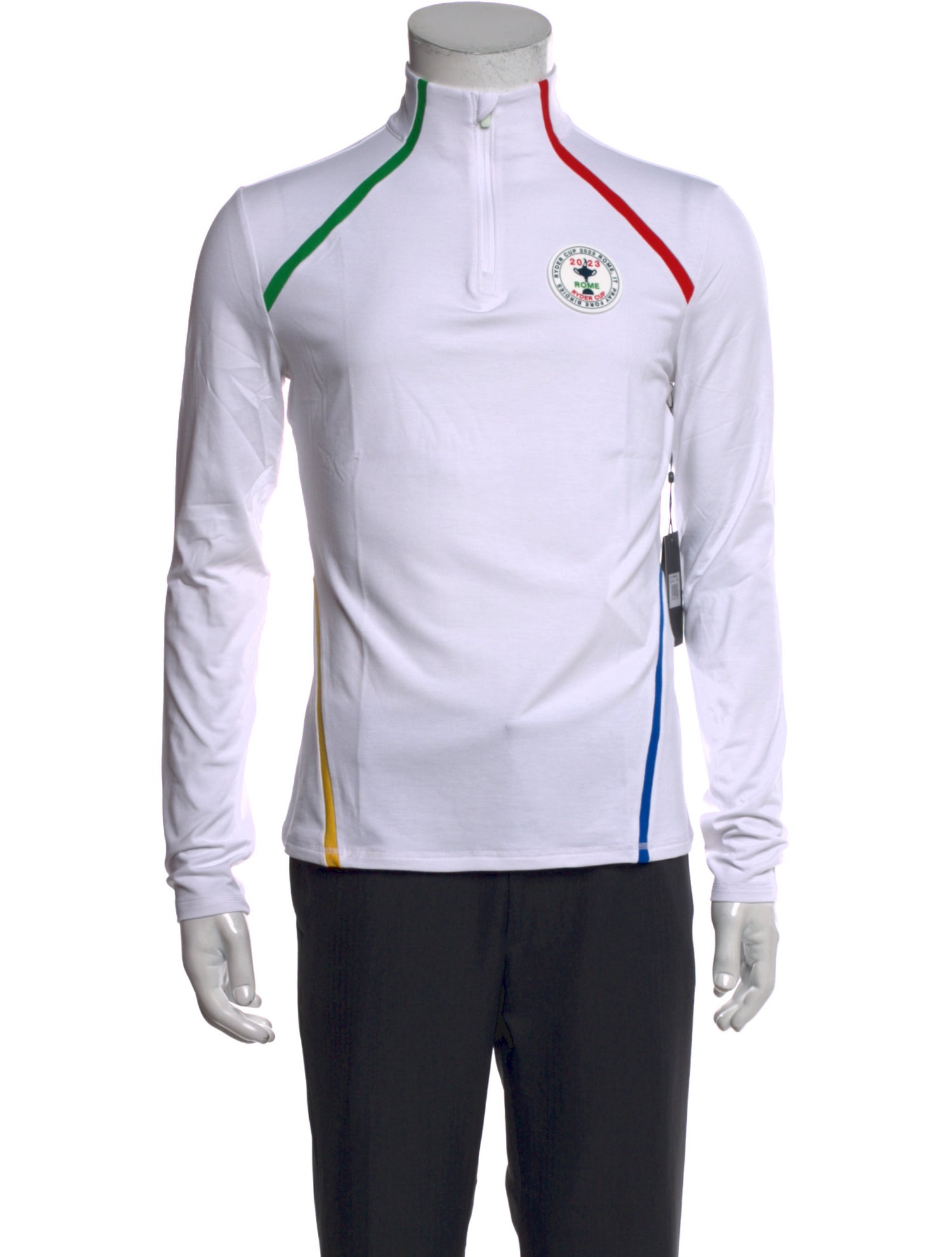 G/Fore Striped Turtleneck Henley