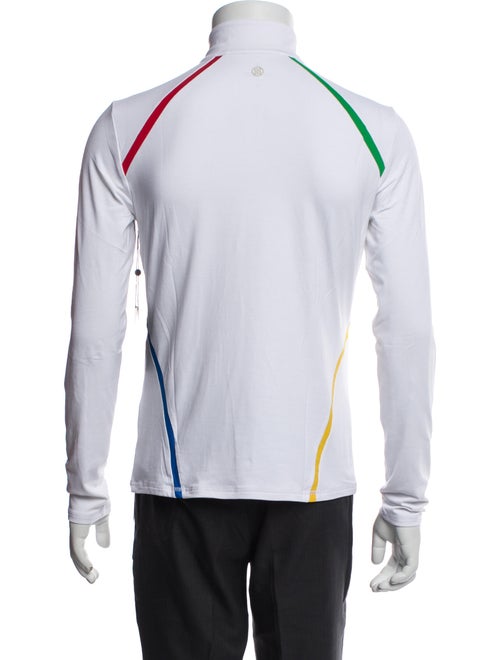 G/Fore Striped Collar Polo Shirt