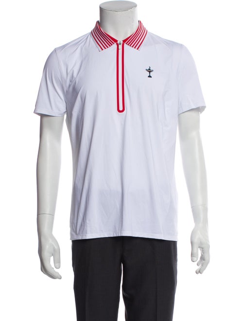 G/Fore Striped Collar Polo Shirt