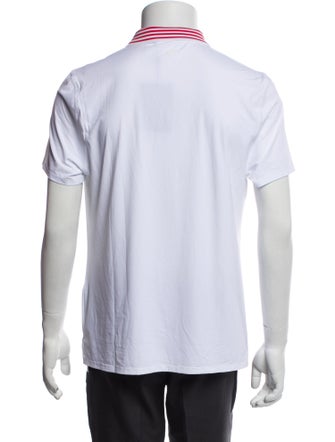 G/Fore Striped Collar Polo Shirt