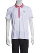 G/Fore Striped Collar Polo Shirt