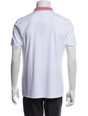 G/Fore Striped Collar Polo Shirt