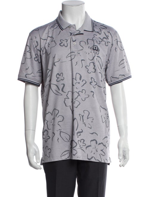 G/Fore Floral Print Collar Polo Shirt