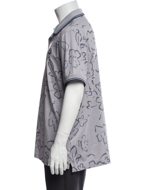 G/Fore Floral Print Collar Polo Shirt