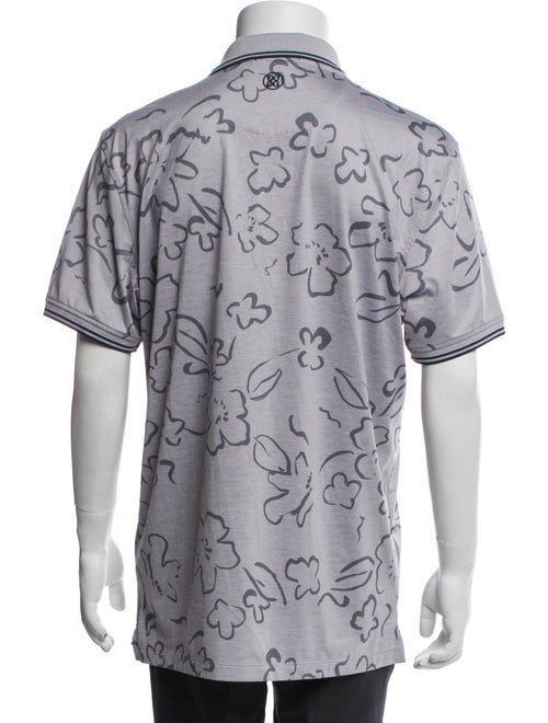 G/Fore Floral Print Collar Polo Shirt