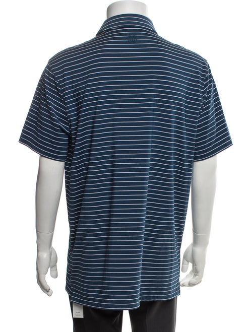 G/Fore Striped Crew Neck Polo Shirt