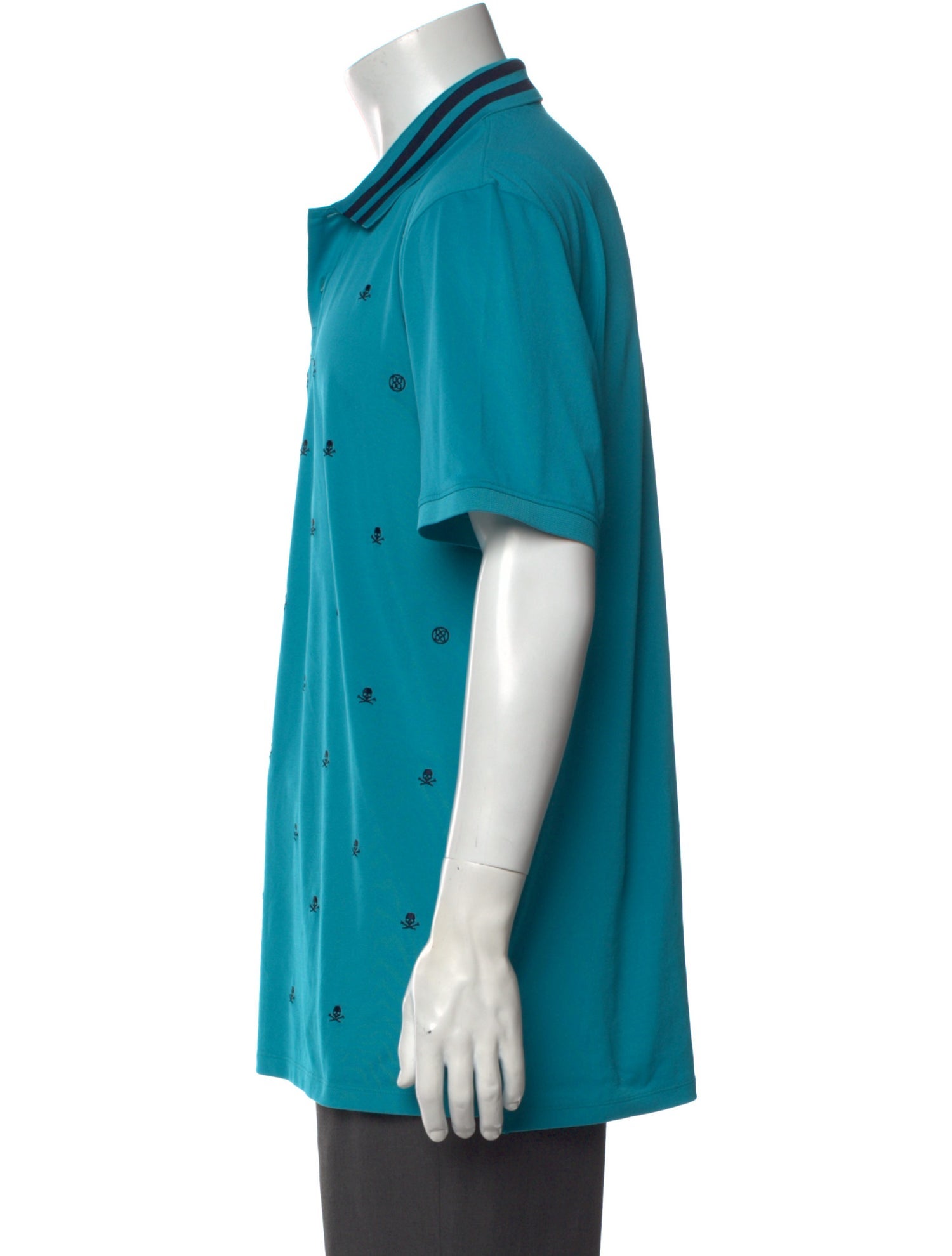 G/Fore Printed V-Neck Polo Shirt