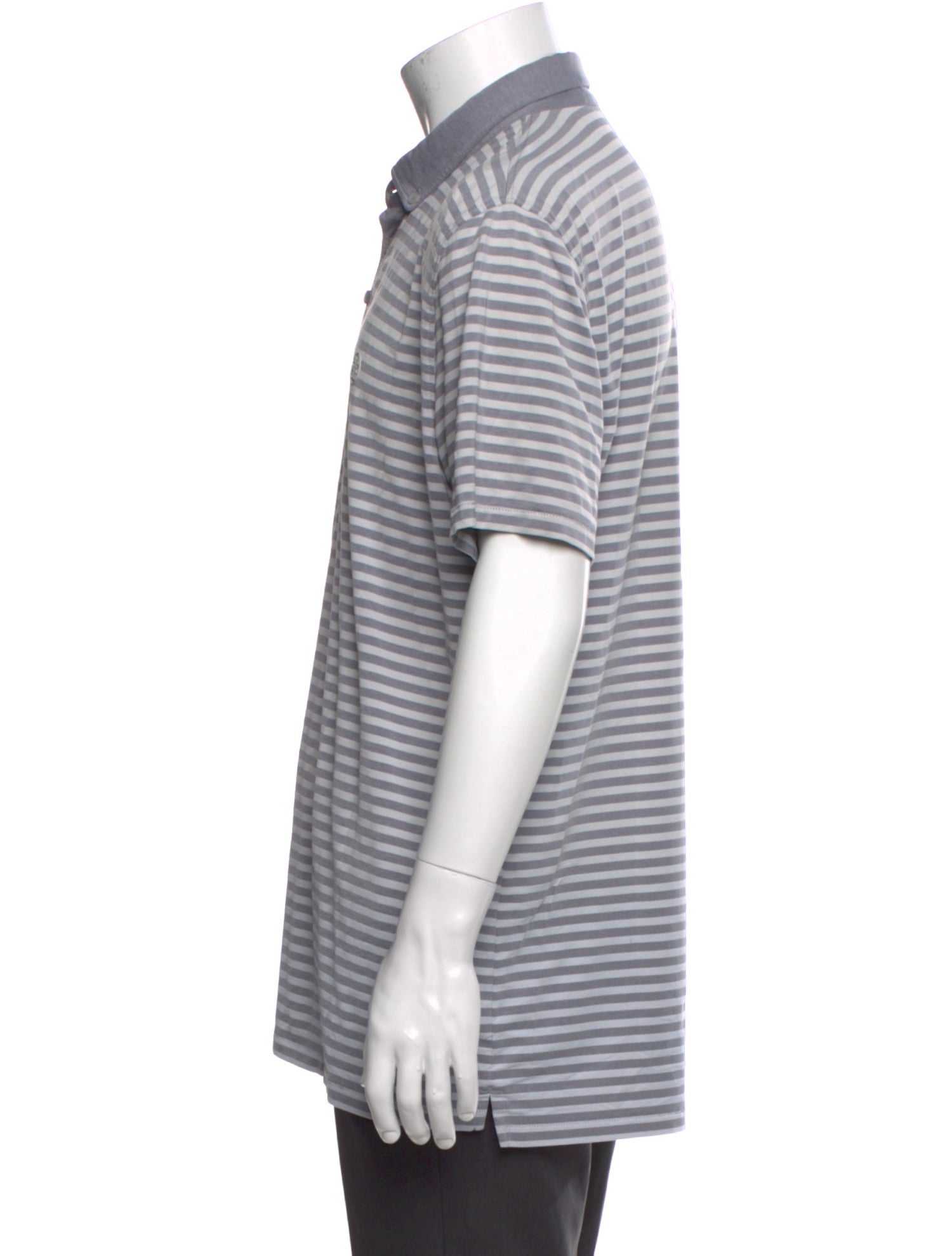 G/Fore Striped Collar Polo Shirt