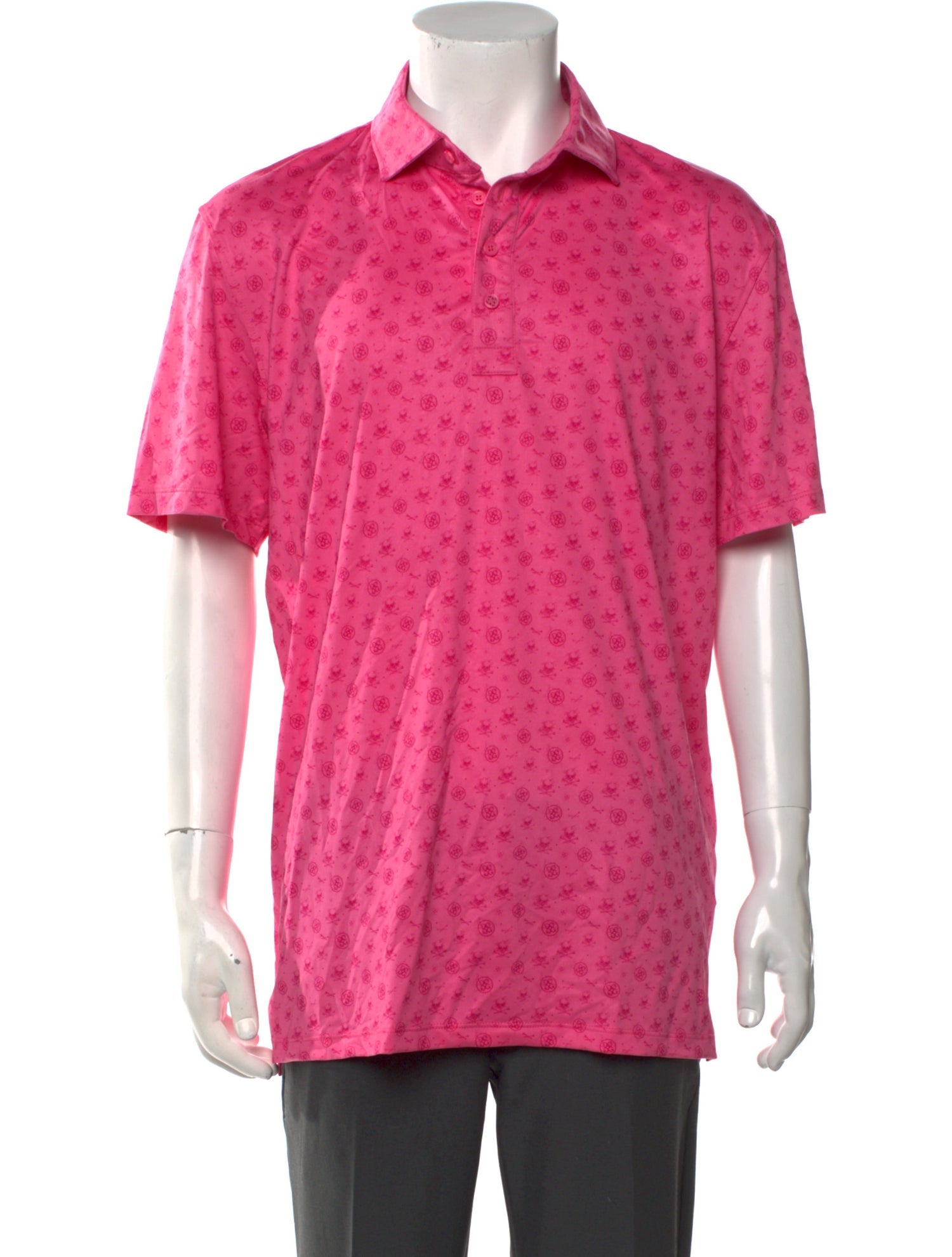 G/Fore Printed Collar Polo Shirt