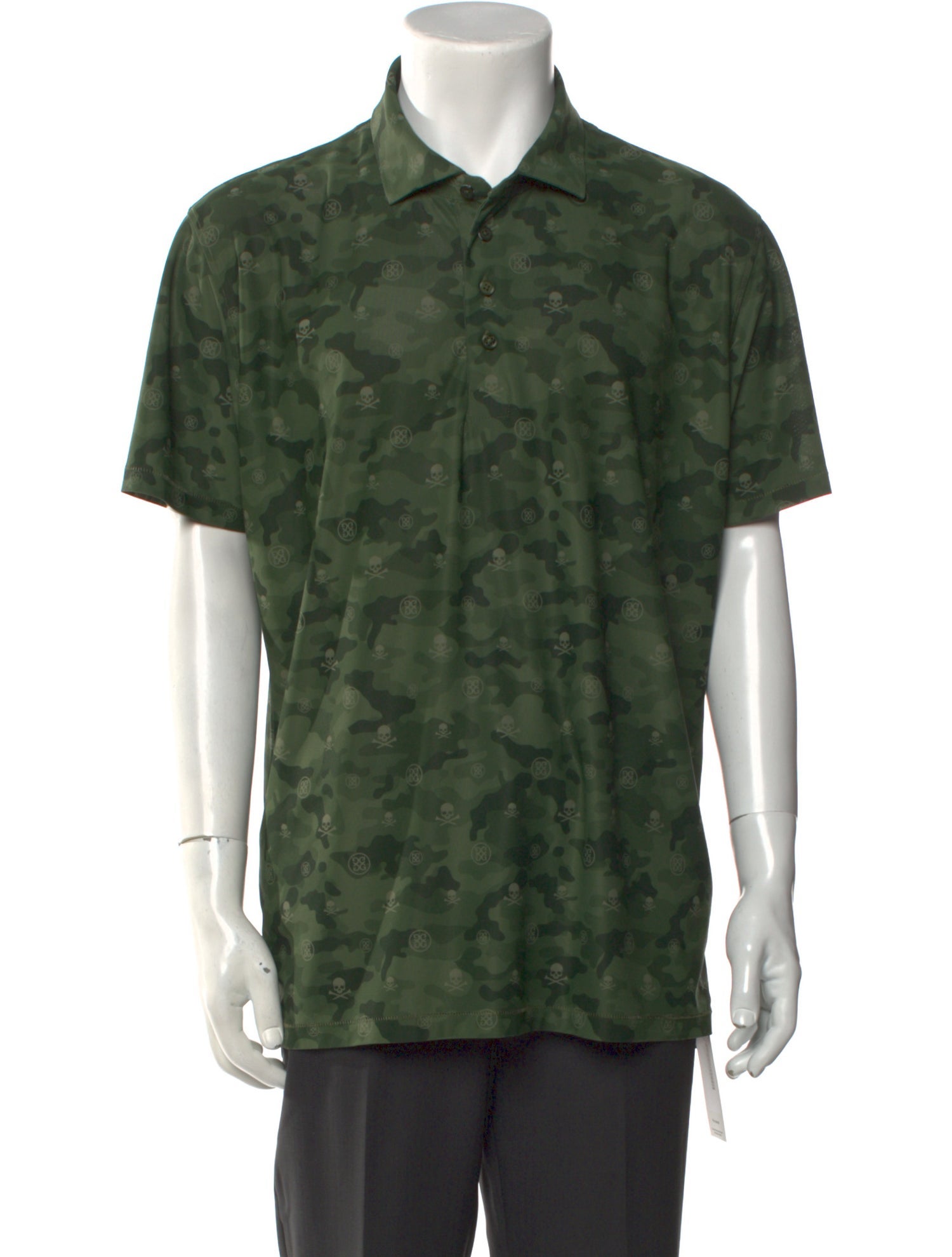 G/Fore Printed Collar Polo Shirt