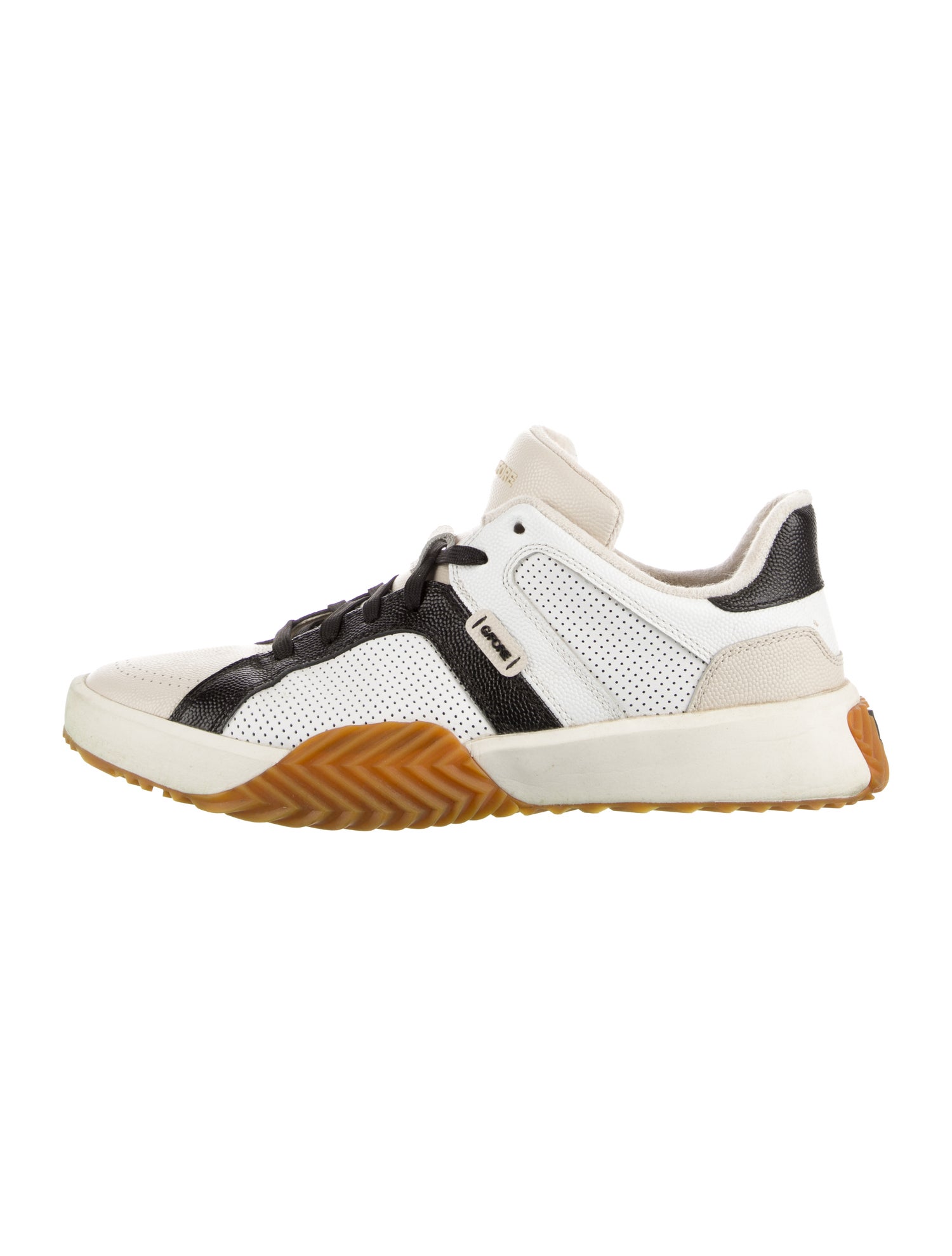 G/Fore Leather Colorblock Pattern Sneakers