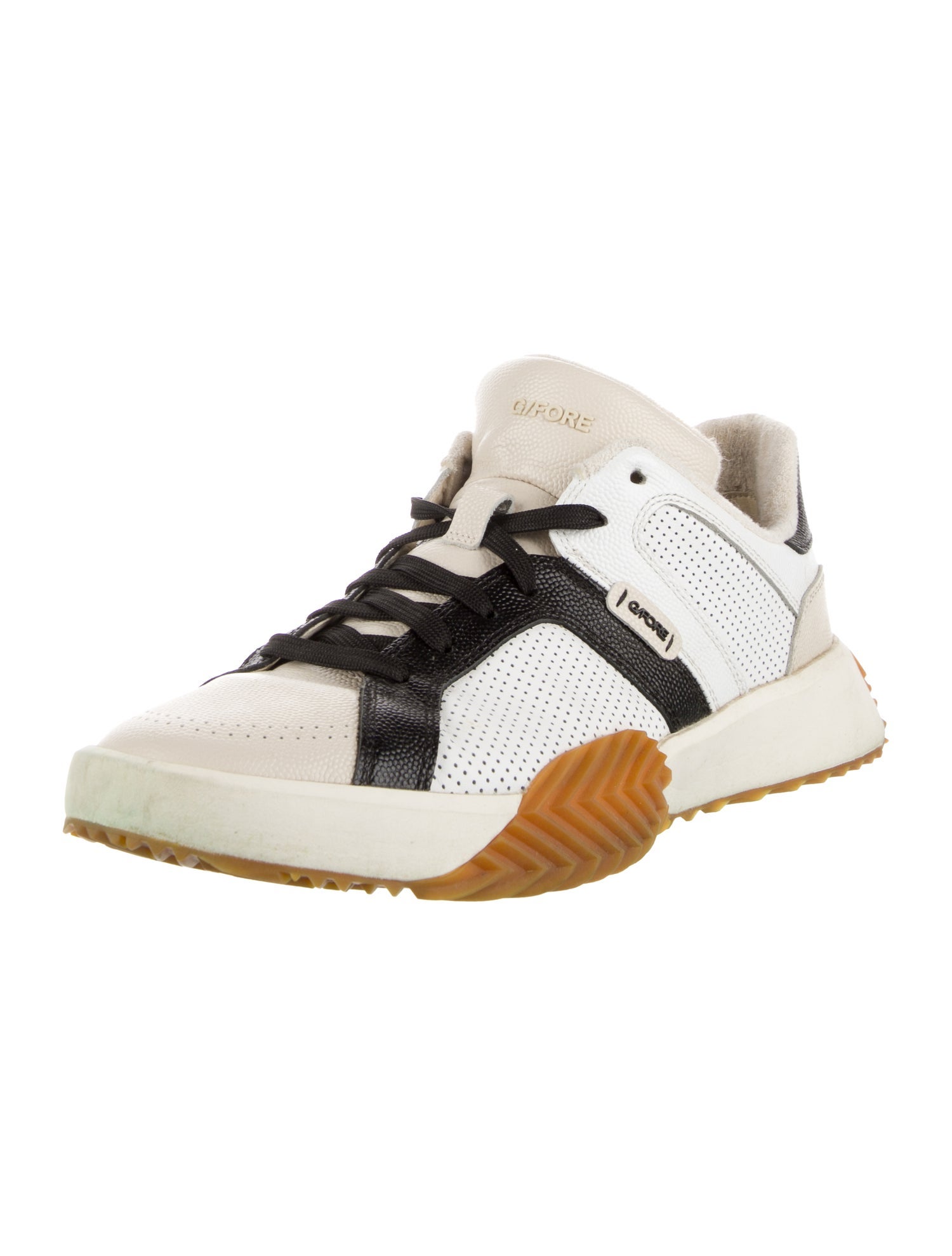 G/Fore Leather Colorblock Pattern Sneakers