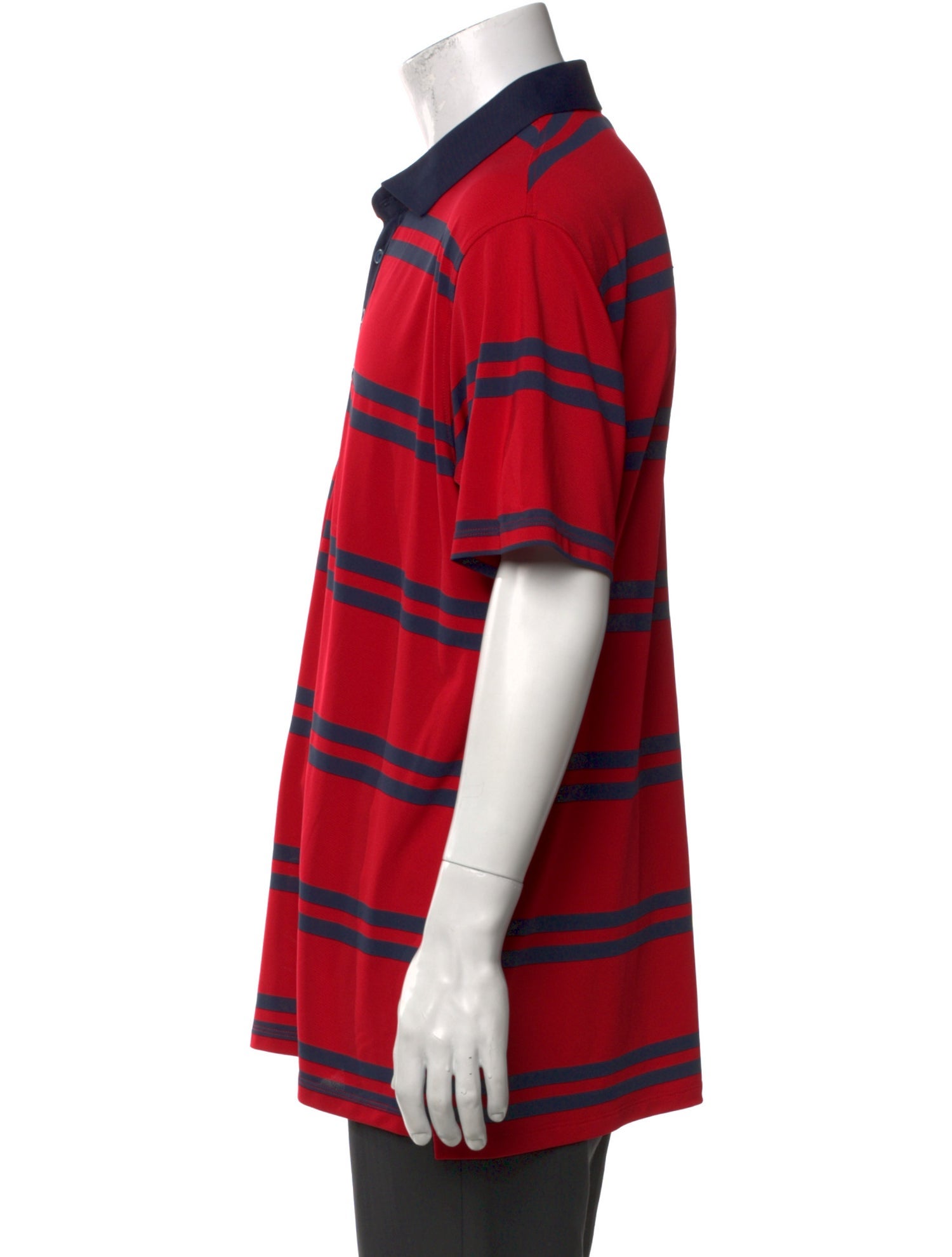 G/Fore Striped Collar Polo Shirt