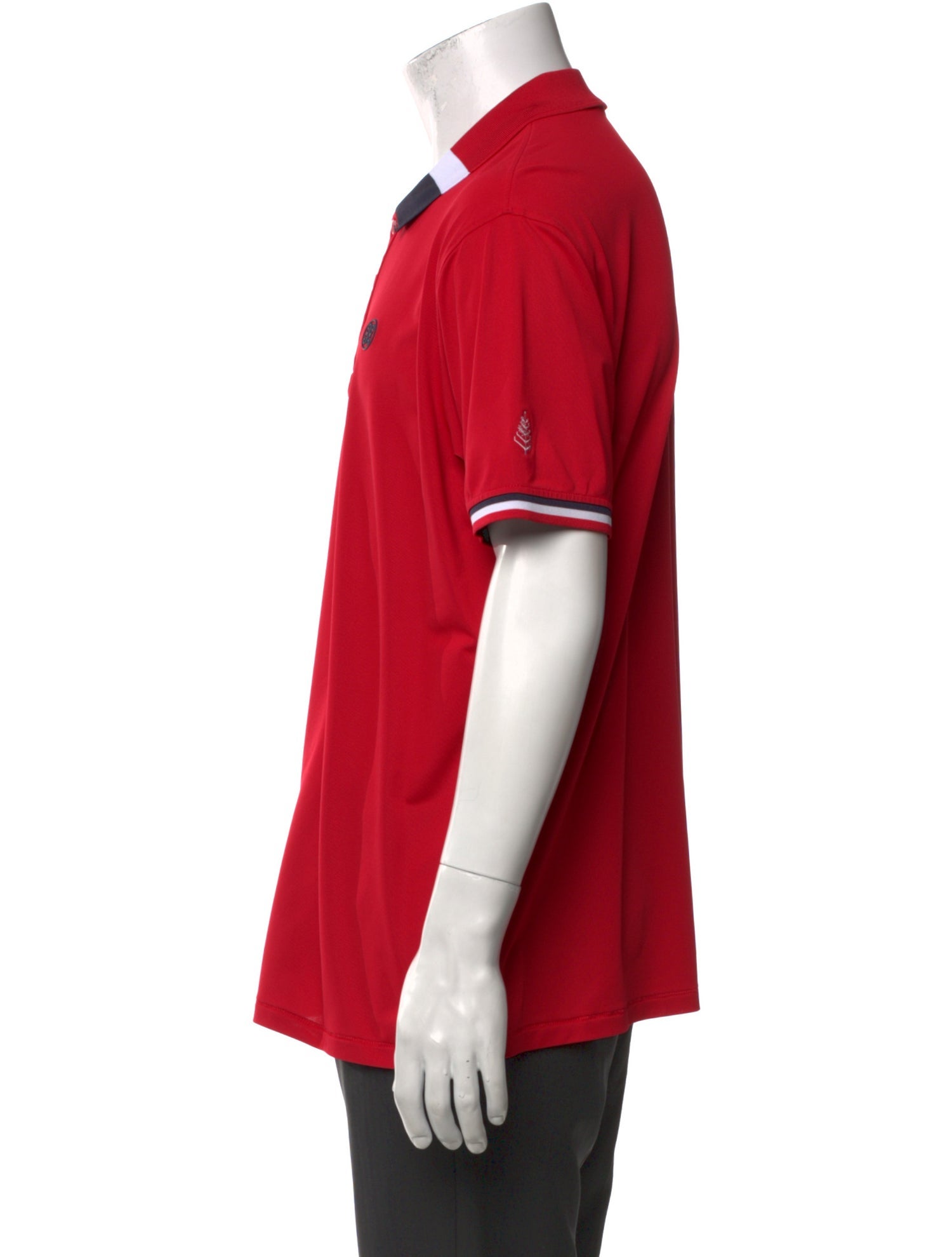 G/Fore Striped Collar Polo Shirt