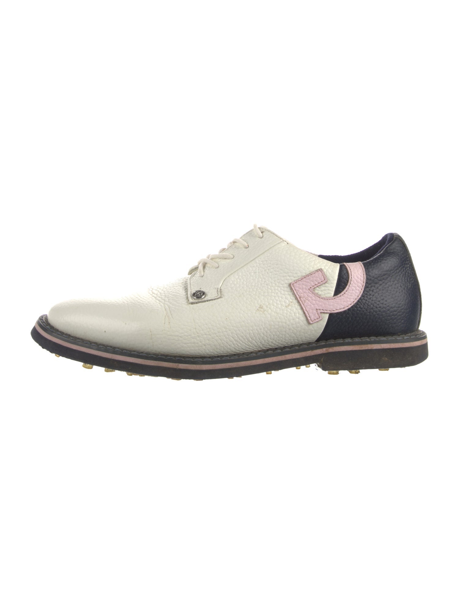 G/Fore Leather Colorblock Pattern Derby Shoes