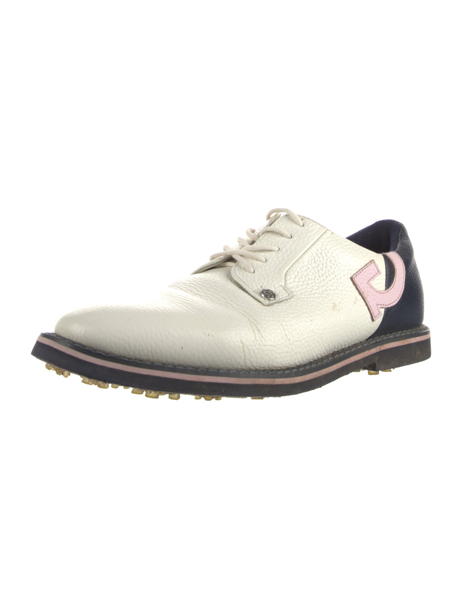 G/Fore Leather Colorblock Pattern Derby Shoes