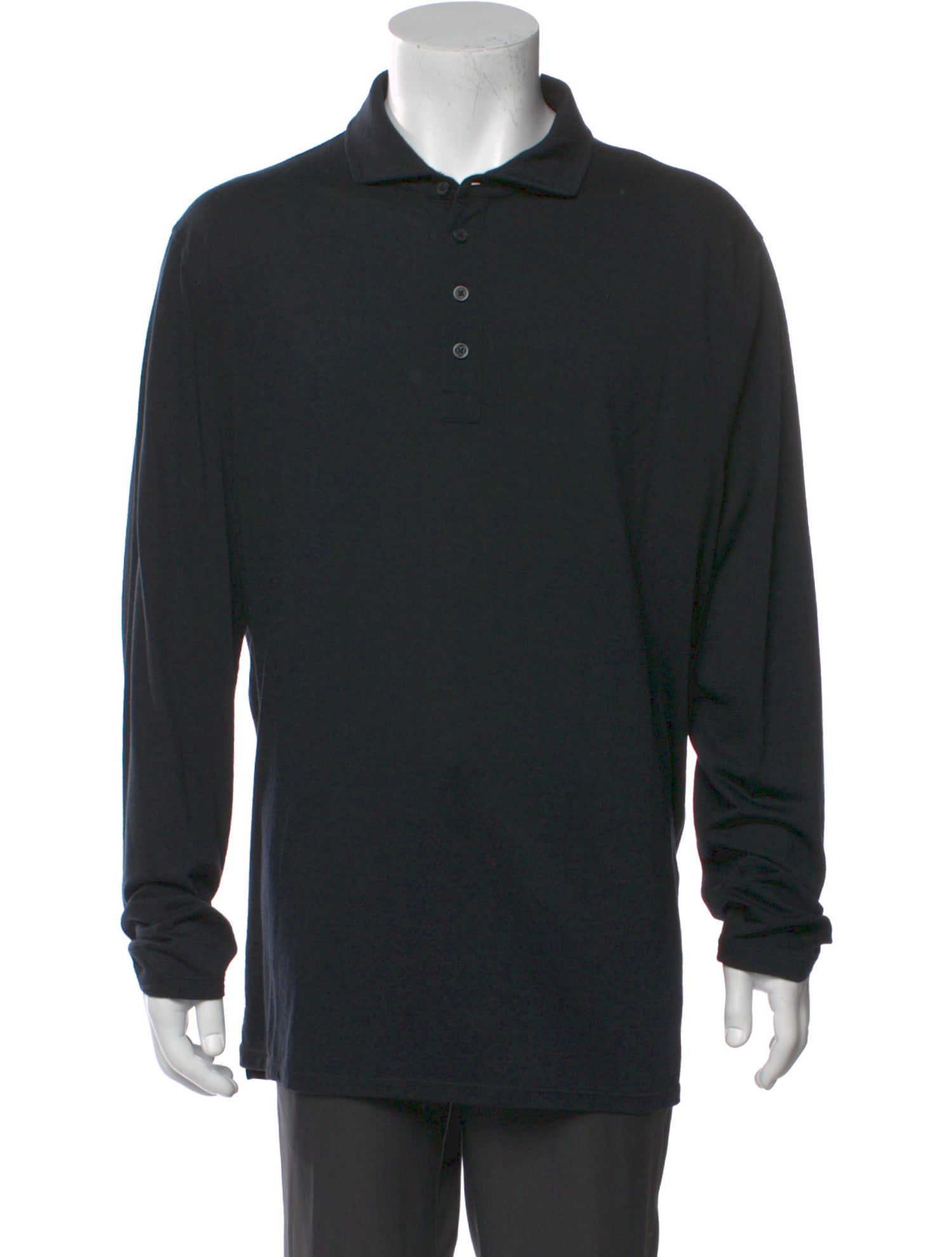 G/Fore Crew Neck Long Sleeve Polo Shirt