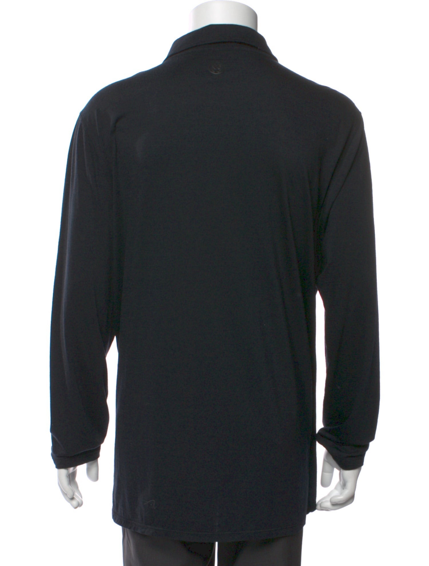 G/Fore Crew Neck Long Sleeve Polo Shirt - Black Polos, Clothing ...