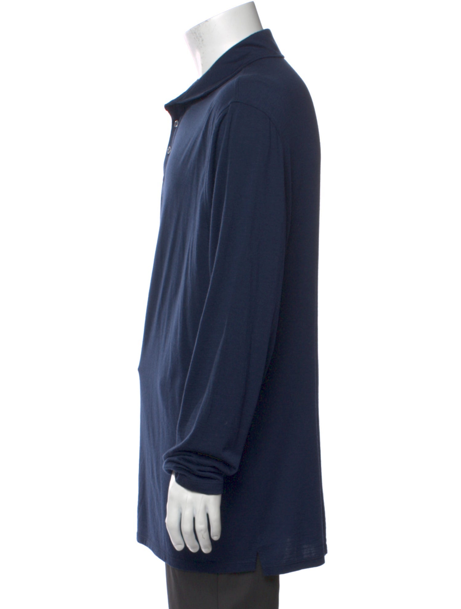 G/Fore V-Neck Long Sleeve Polo Shirt