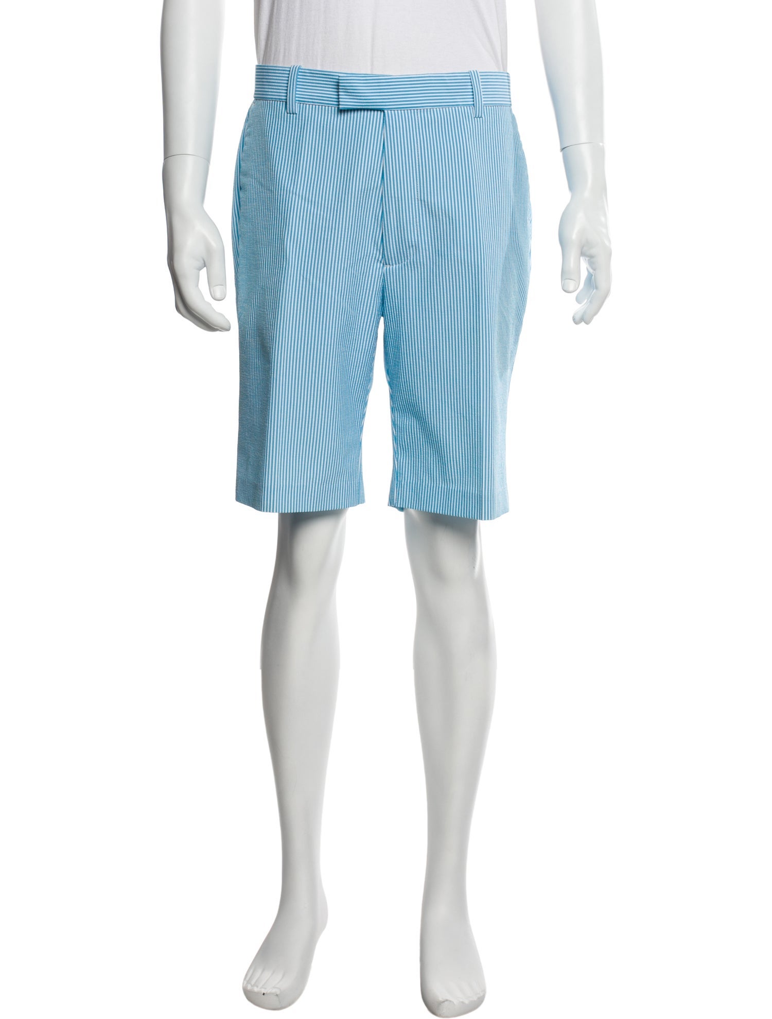 G/Fore Striped Flat Front Shorts