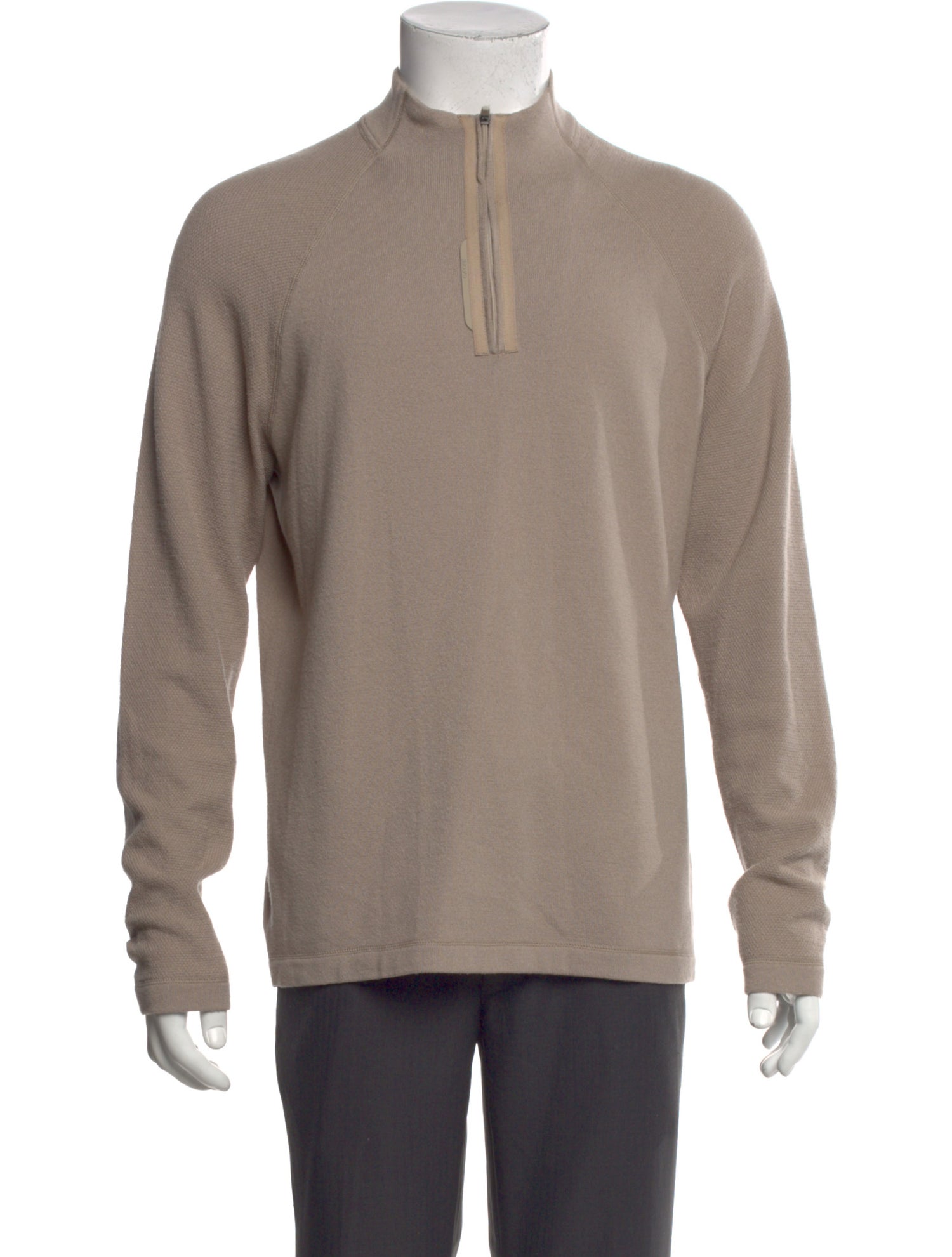 G/Fore Mock Neck Long Sleeve Polo Sweater