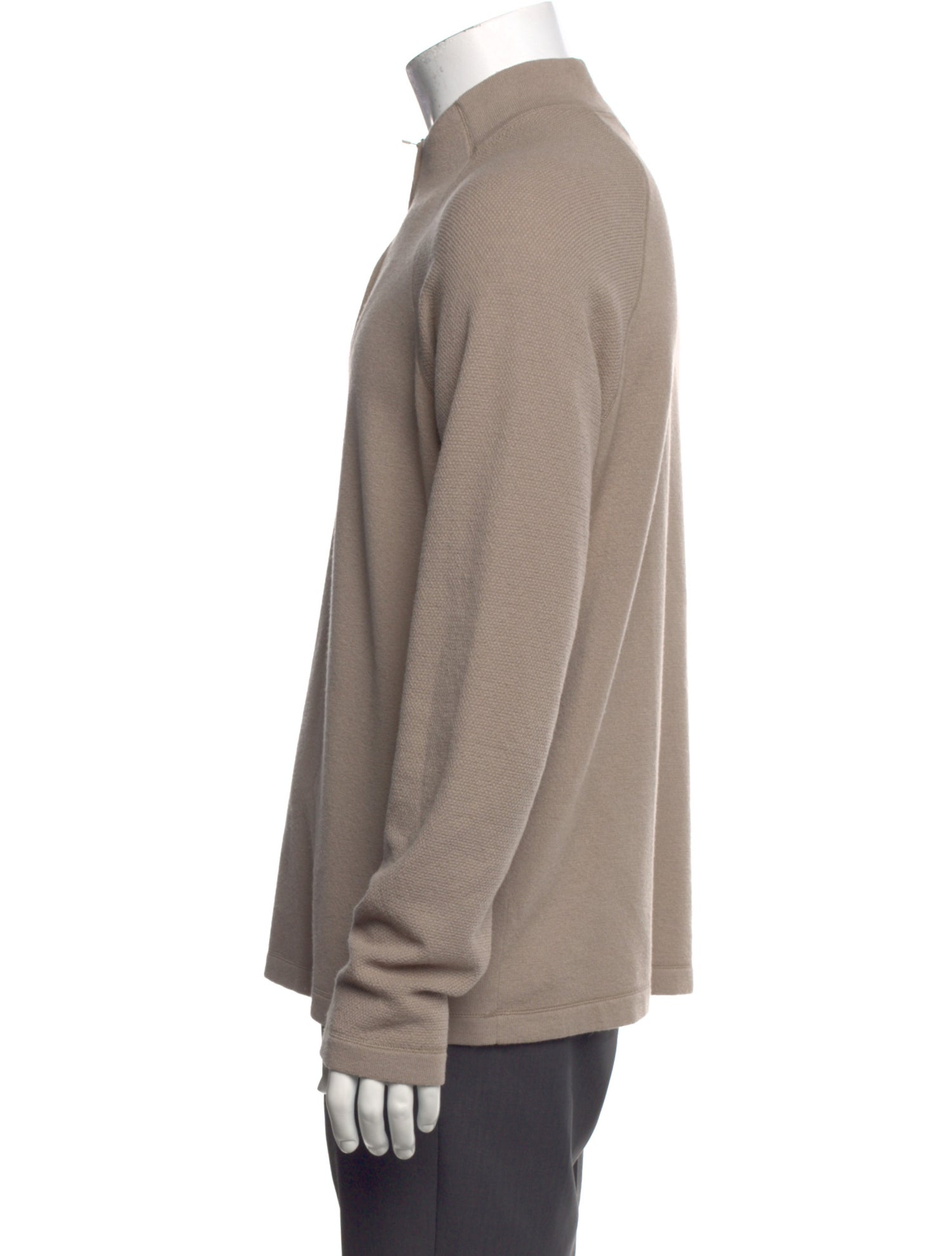G/Fore Mock Neck Long Sleeve Polo Sweater