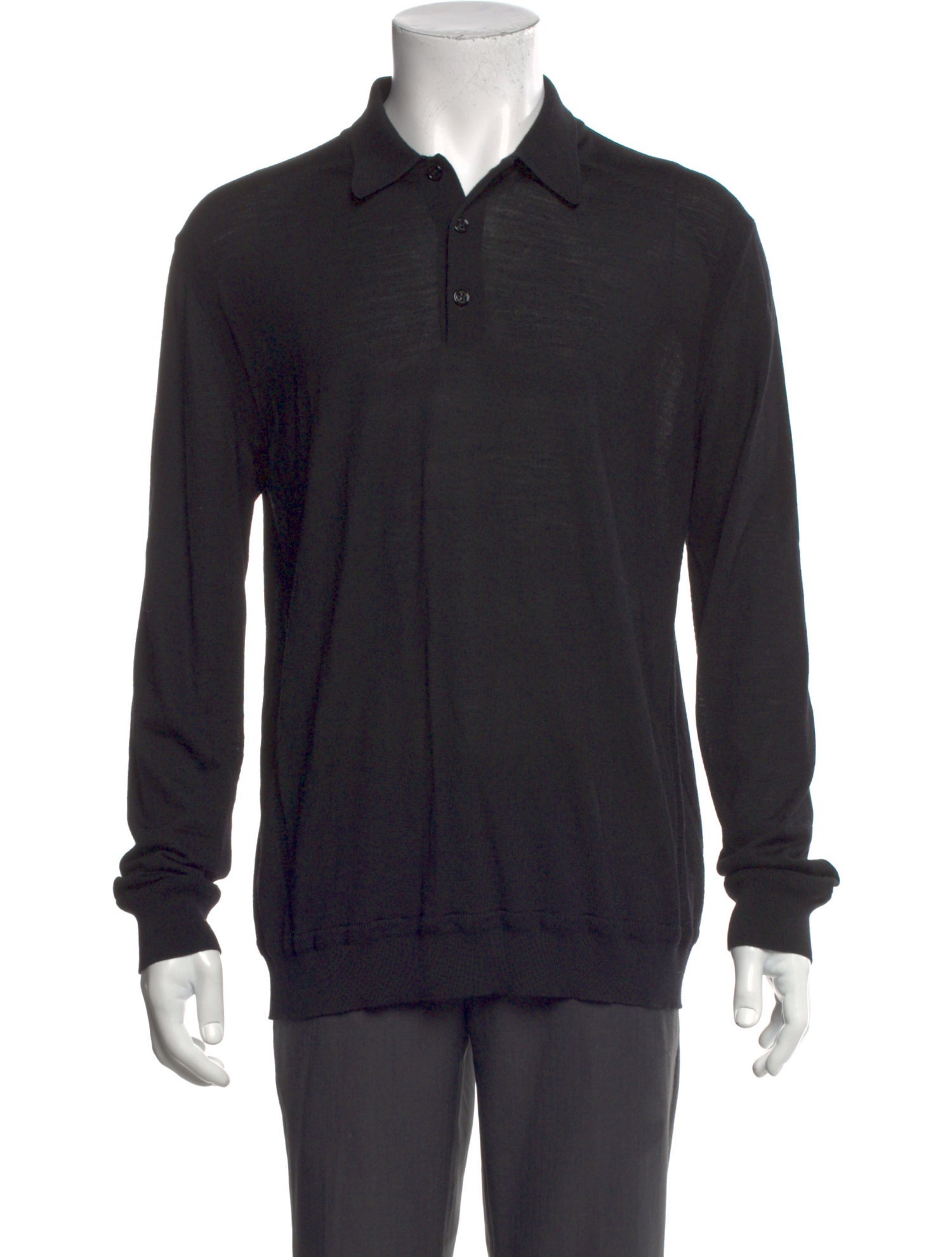 G/Fore Mock Neck Long Sleeve Polo Sweater