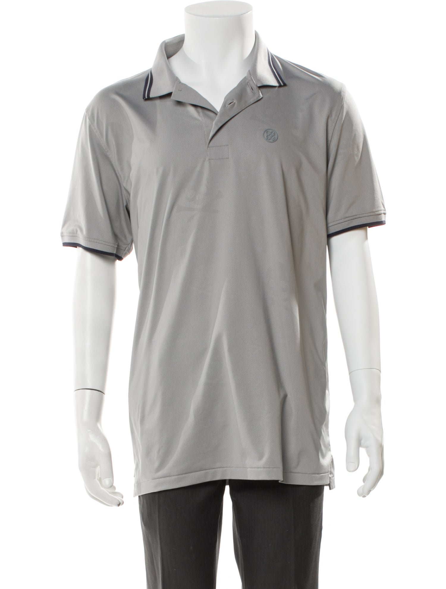 G/Fore V-Neck Short Sleeve Polo Shirt - Grey Polos, Clothing ...