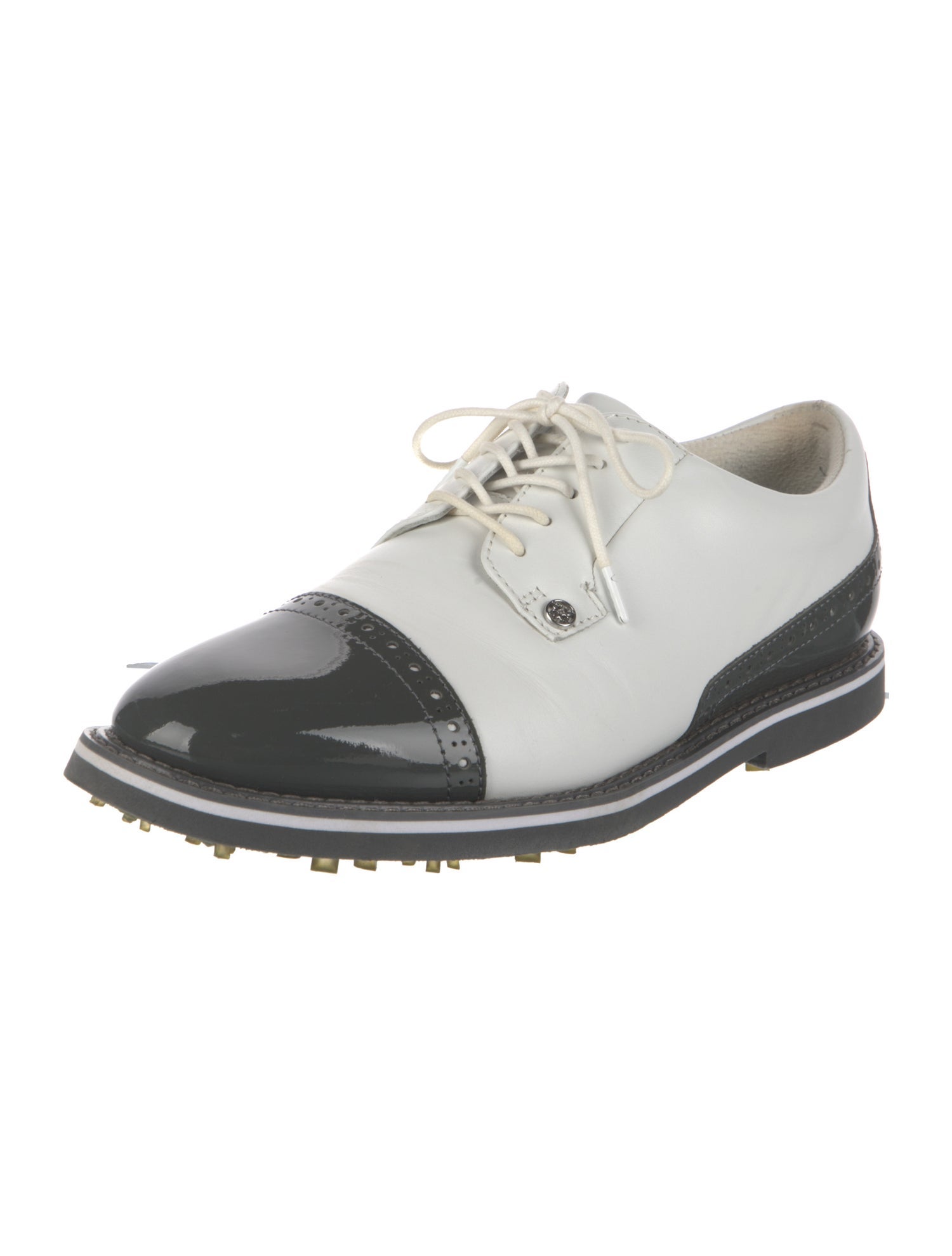 G/Fore Leather Colorblock Pattern Brogues