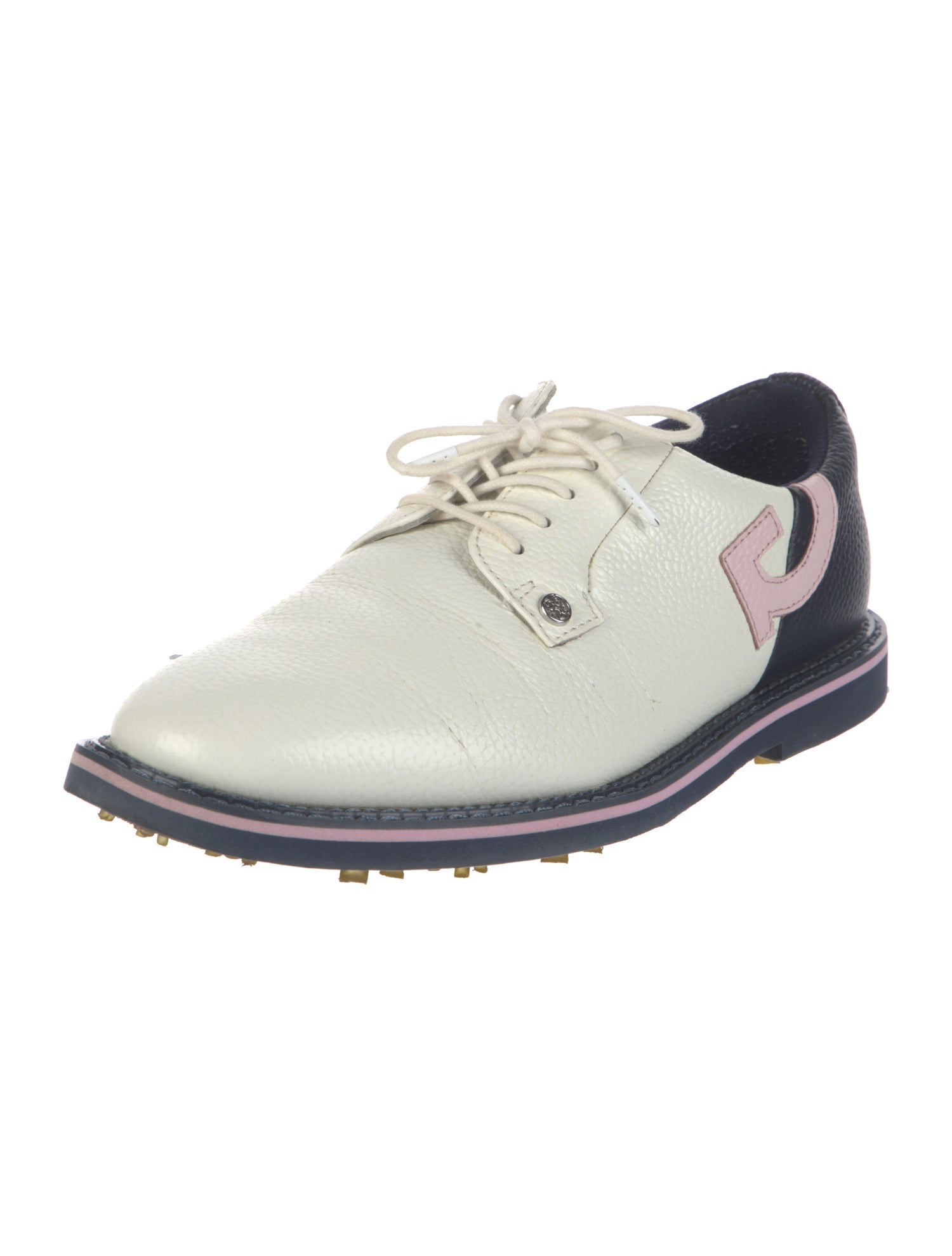 G/Fore Leather Colorblock Pattern Oxfords
