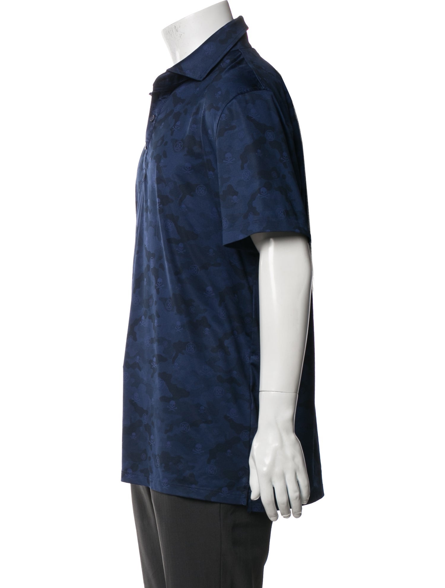 G/Fore Graphic Print Collar Polo Shirt