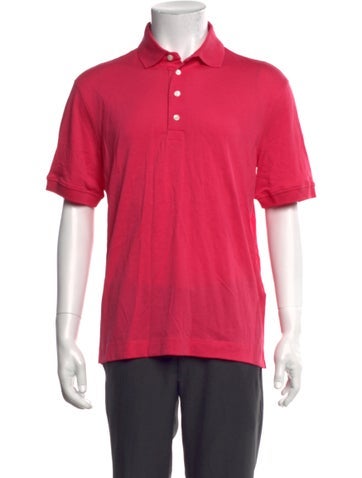 Pre-owned G/fore Collar Short Sleeve Polo Shirt In Pink