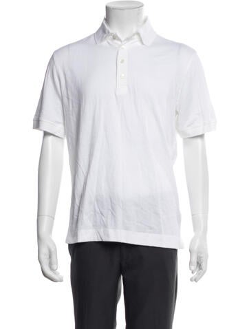 Pre-owned G/fore Collar Short Sleeve Polo Shirt In White