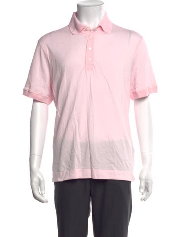 Pre-owned G/fore Collar Short Sleeve Polo Shirt In Pink