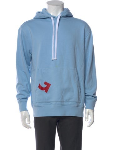 Pre-owned G/fore Graphic Print Crew Neck Hoodie In Blue
