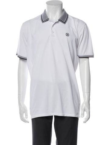 Pre-owned G/fore Collar Short Sleeve Polo Shirt In White
