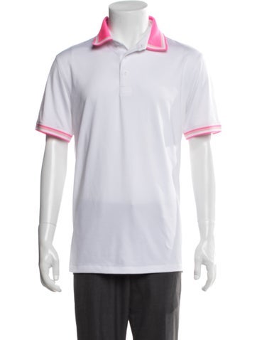 Pre-owned G/fore Collar Short Sleeve Polo Shirt In White