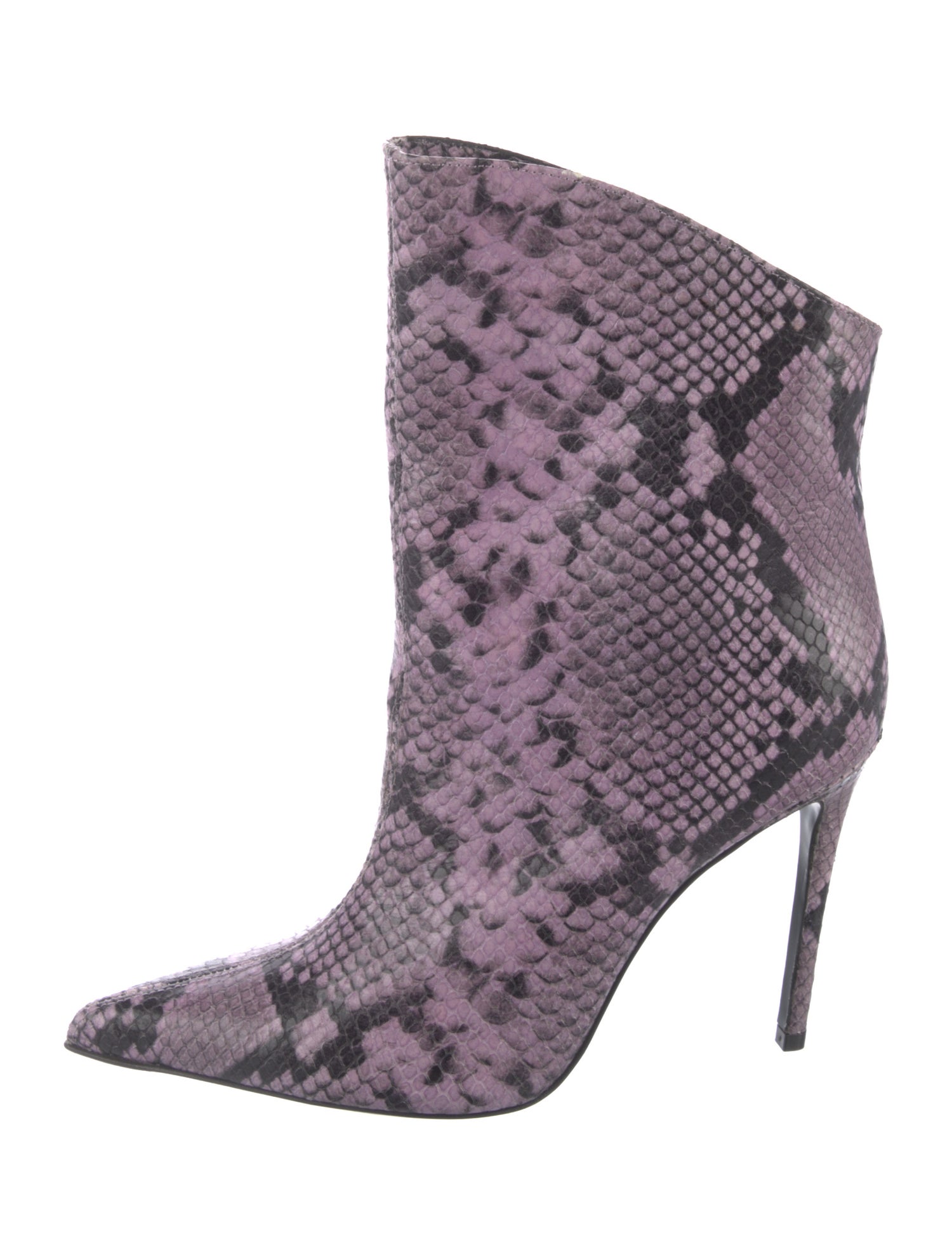 Giuliano Galiano Snakeskin Animal Print Boots