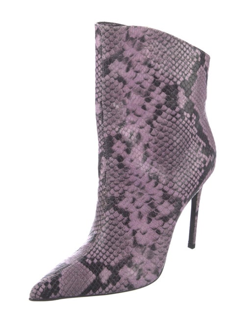 Giuliano Galiano Snakeskin Animal Print Boots